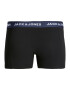 JACK & JONES Boxerky 'SOLID' námornícka modrá / čierna / biela - Pepit.sk