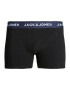 JACK & JONES Boxerky 'SOLID' námornícka modrá / čierna / biela - Pepit.sk