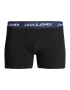 JACK & JONES Boxerky 'SOLID' námornícka modrá / čierna / biela - Pepit.sk