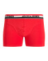 JACK & JONES Boxerky svetločervená / čierna / šedobiela - Pepit.sk