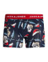 JACK & JONES Boxerky 'XMAS SKULLS' béžová / námornícka modrá / svetlomodrá / červená - Pepit.sk