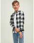 Jack & Jones Junior Košeľa 'Gingham' čierna / biela - Pepit.sk