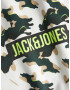 Jack & Jones Junior Mikina svetlobéžová / neónovo žltá / čierna / biela - Pepit.sk