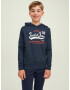 Jack & Jones Junior Mikina tmavomodrá / červená / biela - Pepit.sk