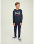 Jack & Jones Junior Mikina tmavomodrá / červená / biela - Pepit.sk