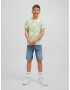 Jack & Jones Junior Tričko 'Breezy' pastelovo zelená / biela - Pepit.sk