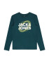 Jack & Jones Junior Tričko 'LUCA' jablková / tmavozelená / biela - Pepit.sk