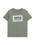 Jack & Jones Junior Tričko olivová / čierna / šedobiela - Pepit.sk