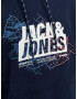 JACK & JONES Mikina námornícka modrá / fialová / čierna / biela - Pepit.sk