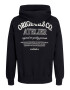 JACK & JONES Mikina 'Santorini' čierna / biela - Pepit.sk