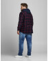 Jack & Jones Plus Košeľa 'Gingham' fialová / čierna - Pepit.sk