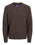 JACK & JONES Sveter 'Cosy' mokka - Pepit.sk