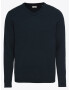 JACK & JONES Sveter 'JJEBASIC KNIT V-NECK' tmavomodrá - Pepit.sk