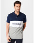 JACK & JONES Tričko tmavomodrá / sivá melírovaná / biela - Pepit.sk