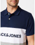 JACK & JONES Tričko tmavomodrá / sivá melírovaná / biela - Pepit.sk