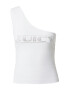 Juicy Couture White Label Top 'DIGI' striebornosivá / biela - Pepit.sk