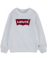 LEVI'S Mikina 'Batwing Crewneck' tmavočervená / biela - Pepit.sk