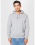 LEVI'S Mikina 'STANDARD GRAPHIC HOODIE MULTI-COLOR' modrá / sivá melírovaná / červená / biela - Pepit.sk