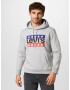 LEVI'S Mikina 'LSE_T3 GRAPHIC HOODIE GREYS' modrá / sivá melírovaná / červená / čierna - Pepit.sk