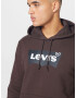 LEVI'S Mikina 'STANDARD GRAPHIC HOODIE MULTI-COLOR' námornícka modrá / tmavohnedá / biela - Pepit.sk