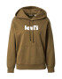 LEVI'S Mikina 'GRAPHIC STANDARD HOODIE NEUTRALS' olivová / biela - Pepit.sk