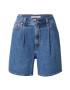 LEVI'S Plisované rifle 'PLEATED RIBCAGE SHORT' modrá denim - Pepit.sk