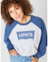 Levi's® Plus Mikina 'PL VINTAGE RAGLAN CREW GREYS' modrá / sivá melírovaná - Pepit.sk