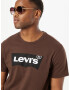 LEVI'S Tričko 'GRAPHIC CREWNECK TEE NEUTRALS' tmavohnedá / čierna / biela - Pepit.sk