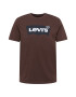 LEVI'S Tričko 'GRAPHIC CREWNECK TEE NEUTRALS' tmavohnedá / čierna / biela - Pepit.sk