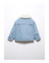 MANGO KIDS Prechodná bunda 'Lisab' nebielená / modrá denim - Pepit.sk