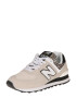 new balance Nízke tenisky '574' hnedá / kamenná / čierna / biela - Pepit.sk