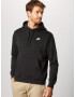 Nike Sportswear Mikina 'Club Fleece' čierna / biela - Pepit.sk