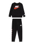 Nike Sportswear Joggingová súprava sivá / ohnivo červená / čierna / biela - Pepit.sk