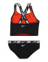 Nike Swim Športové plavky červená / čierna / biela - Pepit.sk