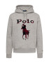 Polo Ralph Lauren Mikina sivá melírovaná / krvavo červená / čierna - Pepit.sk