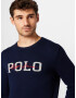 Polo Ralph Lauren Sveter svetlobéžová / námornícka modrá / grenadínová - Pepit.sk