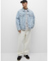 Pull&Bear Prechodná bunda modrá denim - Pepit.sk