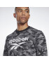 Reebok Sport Športová mikina sivá / čierna / biela - Pepit.sk