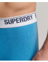 Superdry Boxerky kráľovská modrá / nebesky modrá / čierna / biela - Pepit.sk