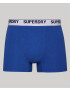 Superdry Boxerky kráľovská modrá / nebesky modrá / čierna / biela - Pepit.sk