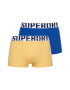 Superdry Boxerky modrá / žltá / čierna / biela - Pepit.sk