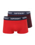 Superdry Boxerky námornícka modrá / červená / bordová / biela - Pepit.sk