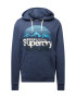 Superdry Mikina azúrová / antracitová / biela - Pepit.sk