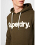 Superdry Mikina olivová / biela - Pepit.sk