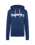 Superdry Mikina zafírová / biela - Pepit.sk