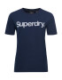 Superdry Tričko tmavomodrá / biela - Pepit.sk