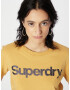 Superdry Tričko tmavomodrá / zlatá žltá - Pepit.sk