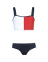 TOMMY HILFIGER Bikiny námornícka modrá / červená / biela - Pepit.sk