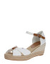 TOMMY HILFIGER Remienkové sandále 'BASIC OPEN TOE MID WEDGE' hnedá / biela - Pepit.sk