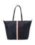 TOMMY HILFIGER Shopper tmavomodrá / červená / biela - Pepit.sk